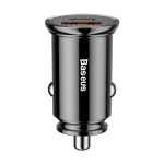 شارژر فندکی 30 وات دو پورت باسئوس مدل Baseus Square Metal PPS A+C Car Charger