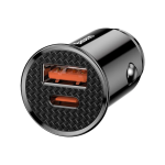 شارژر فندکی 30 وات دو پورت باسئوس مدل Baseus Square Metal PPS A+C Car Charger - Image 3