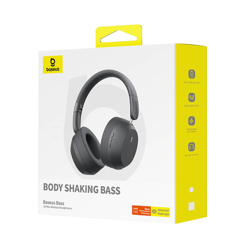 هدفون بی سیم بیسوس مدل Bass 35 Max ( On Ear Wireless Headphones )