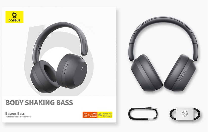 هدفون بی سیم بیسوس مدل Bass 35 Max ( On Ear Wireless Headphones )