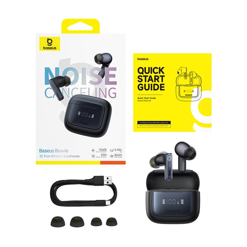 هدفون بی سیم بیسوس مدل Bowie 35 ( True Wireless Earphones )