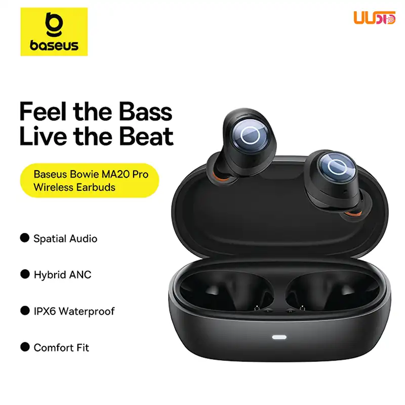 هدفون بی سیم بیسوس مدل Bowie MA20 ( True Wireless Earphones )
