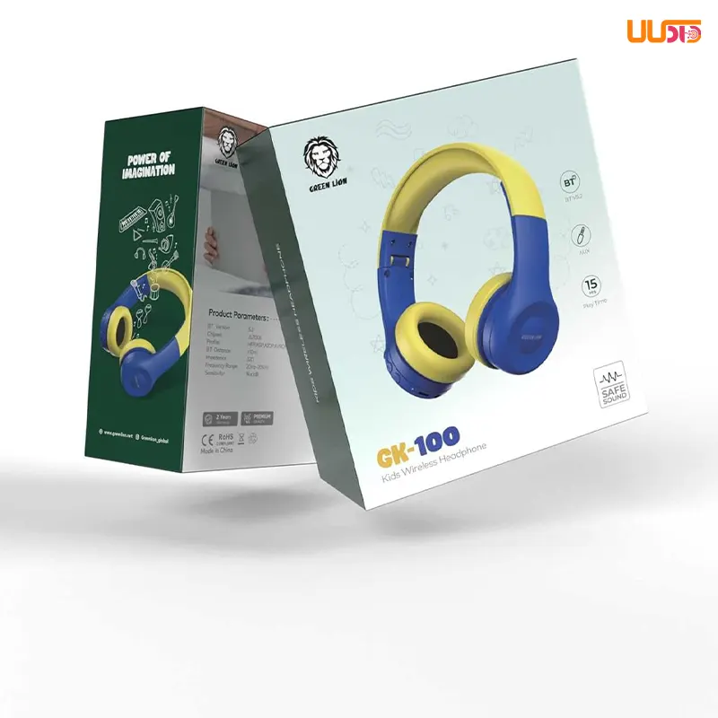 هدفون بی سیم و با سیم گرین لاین مدل GK-100 GN100KIDHPBLPK