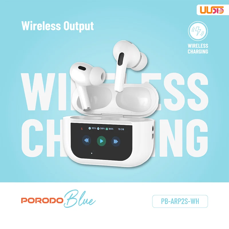هدفون بی سیم پرودو مدل Airpods Pro2 Touch Display - ANC & ENC