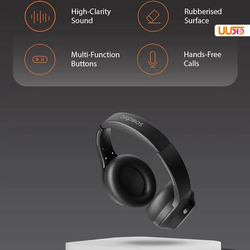 هدفون بی سیم پرودو مدل Soundtec By Porodo HUSH Wireless ANC