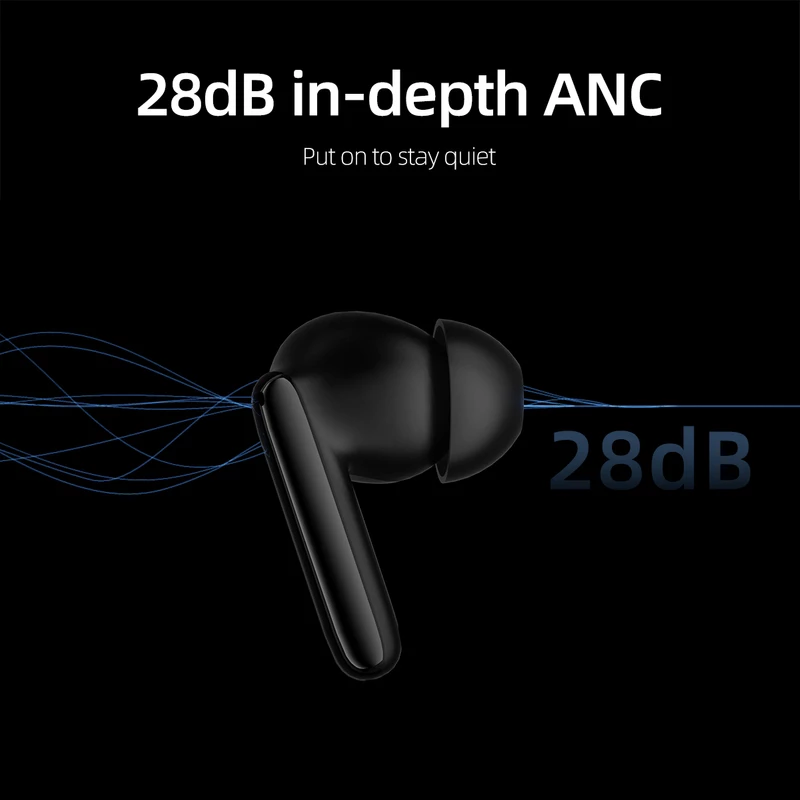هدفون بی سیم کیوسی وای مدل T13 ANC2 (Bluetooth With Case Charger)